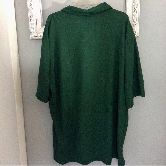 Men’s Nike Dri Fit Jersey Polo Shirt Green XXL - Picture 7 of 8